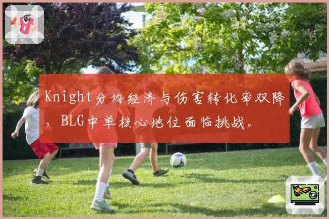 Knight分均经济与伤害转化率双降，BLG中单核心地位面临挑战。