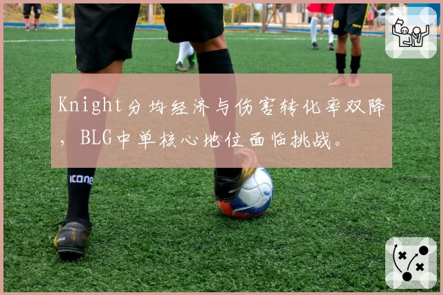 Knight分均经济与伤害转化率双降，BLG中单核心地位面临挑战。